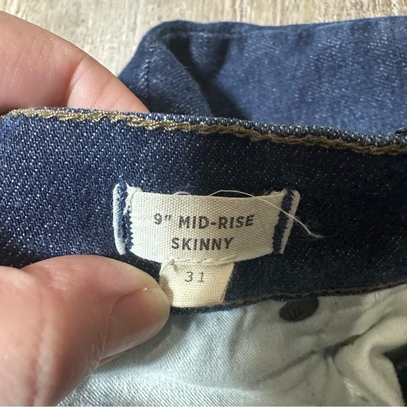 Madewell 9" Mid-Rise Skinny Jeans in Orland Wash: TENCEL Denim Edition SZ 31 - Picture 8 of 11